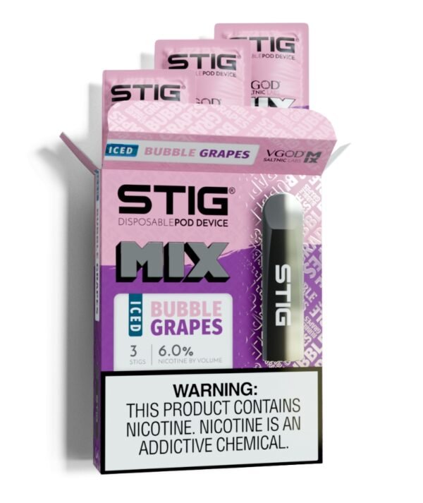 Stig Iced Bubble Grapes Disposable Pod Device in Dubai, UAE