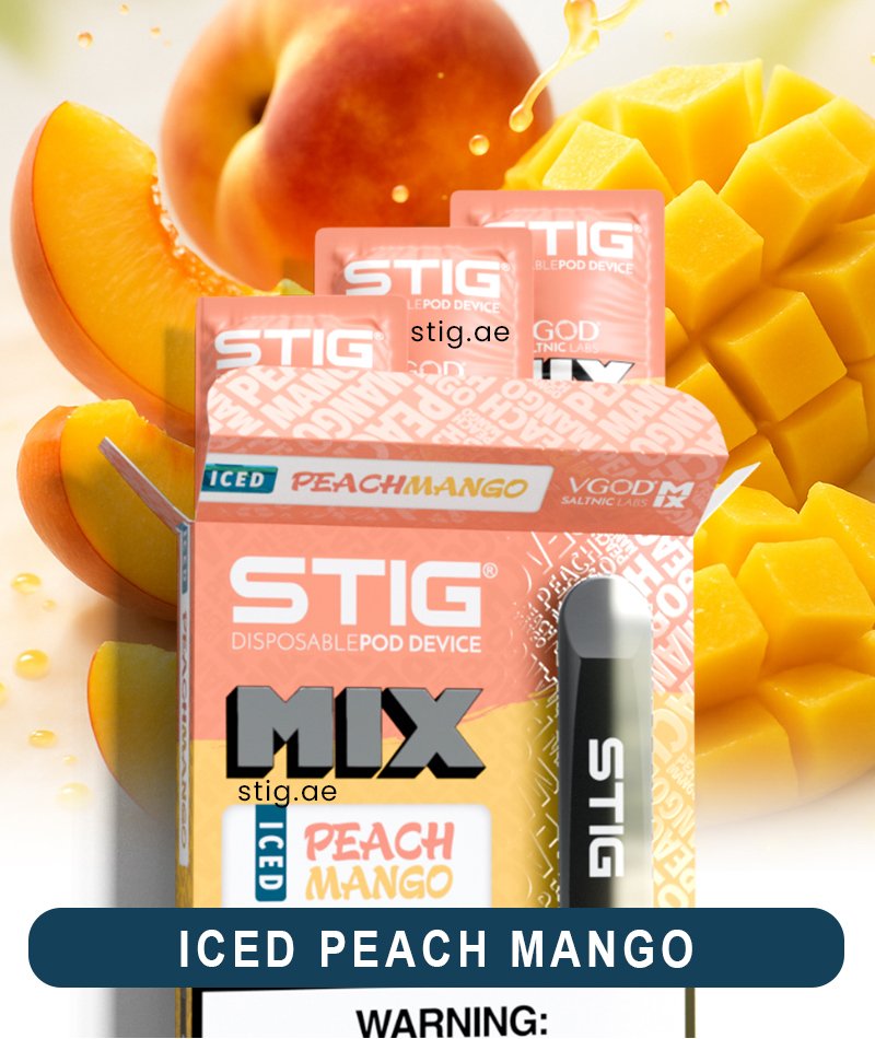 Stig Iced Peach Mango Disposable Pod Device 2 Stig Iced Peach Mango Disposable Pod Device in Abu Dhabi, UAE