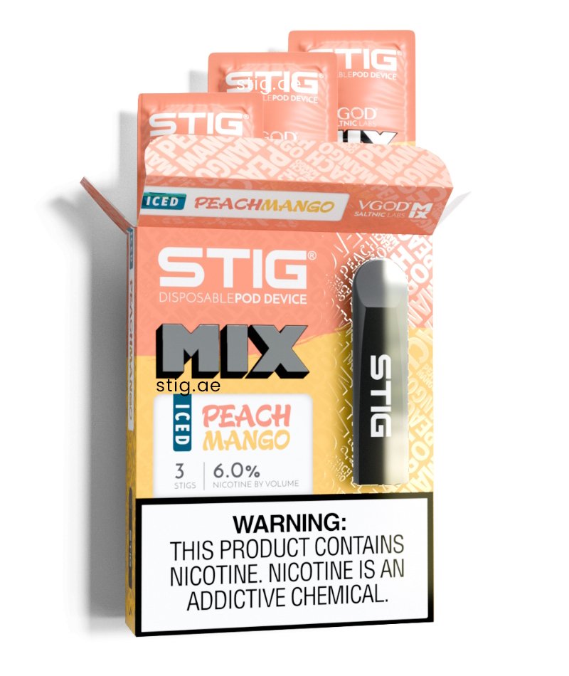 Stig Iced Peach Mango Disposable Pod Device 1 Stig Iced Peach Mango Disposable Pod Device in Dubai, UAE
