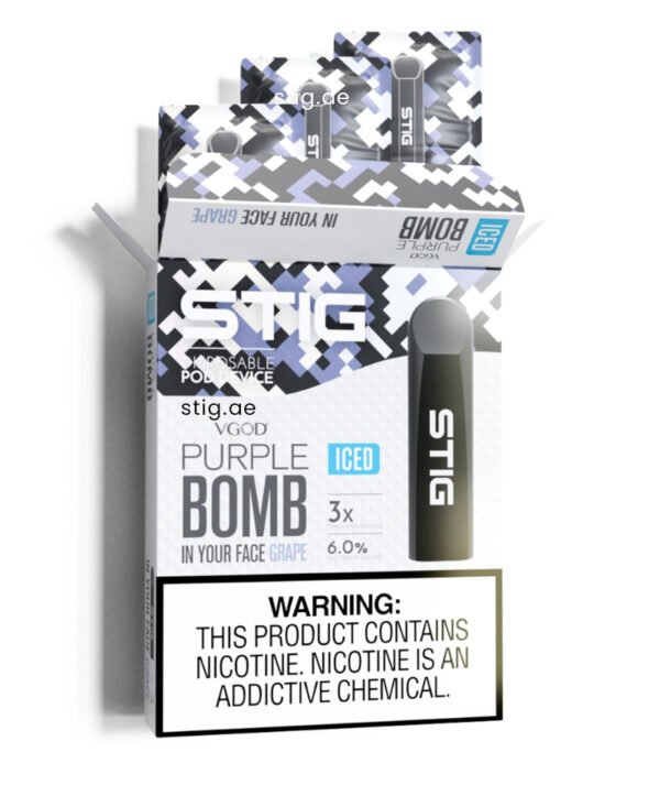 Stig Iced Purple Bomb Disposable Pod Device in Dubai, UAE