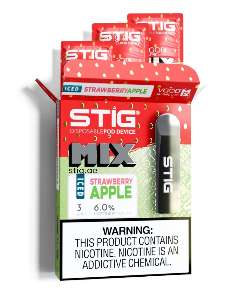 Stig Iced Strawberry Apple Disposable Pod Device 1 Stig Iced Strawberry Apple Disposable Pod Device in Dubai, UAE